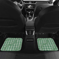 Green Hawaii Palaka Cowboy Turtle Car Mats Hawaiian Paniolo Puakenikeni Maile Lei DT05 Set 2pcs - Back Green - Polynesian Pride