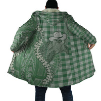 Green Hawaii Palaka Cowboy Turtle Cloak Hawaiian Paniolo Puakenikeni Maile Lei DT05 - Polynesian Pride