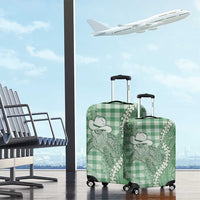 Green Hawaii Palaka Cowboy Turtle Luggage Cover Hawaiian Paniolo Puakenikeni Maile Lei DT05 - Polynesian Pride