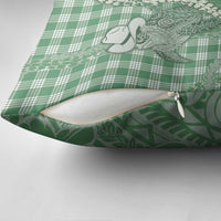 Green Hawaii Palaka Cowboy Turtle Pillow Cover Hawaiian Paniolo Puakenikeni Maile Lei DT05 - Polynesian Pride