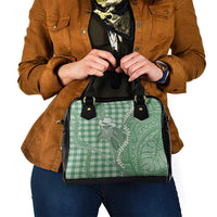 Green Hawaii Palaka Cowboy Turtle Shoulder Handbag Hawaiian Paniolo Puakenikeni Maile Lei DT05 - Polynesian Pride