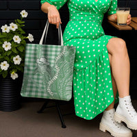 Green Hawaii Palaka Cowboy Turtle Tote Bag Hawaiian Paniolo Puakenikeni Maile Lei DT05 - Polynesian Pride