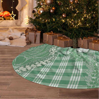 Green Hawaii Palaka Cowboy Turtle Tree Skirt Hawaiian Paniolo Puakenikeni Maile Lei DT05 - Polynesian Pride