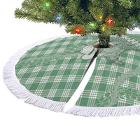 Green Hawaii Palaka Cowboy Turtle Tree Skirt Hawaiian Paniolo Puakenikeni Maile Lei DT05 - Polynesian Pride