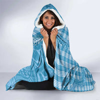 Blue Hawaii Palaka Cowboy Turtle Hooded Blanket Hawaiian Paniolo Puakenikeni Maile Lei DT05 - Polynesian Pride