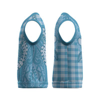 Blue Hawaii Palaka Cowboy Turtle Christmas Knitted V-Neck Vest Hawaiian Paniolo Puakenikeni Maile Lei DT05 - Polynesian Pride