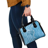 Blue Hawaii Palaka Cowboy Turtle Shoulder Handbag Hawaiian Paniolo Puakenikeni Maile Lei - Polynesian Pride
