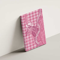 Pink Hawaii Palaka Cowboy Turtle Canvas Wall Art Hawaiian Paniolo Puakenikeni Maile Lei DT05 - Polynesian Pride