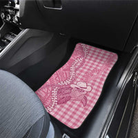 Pink Hawaii Palaka Cowboy Turtle Car Mats Hawaiian Paniolo Puakenikeni Maile Lei DT05 - Polynesian Pride