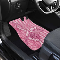 Pink Hawaii Palaka Cowboy Turtle Car Mats Hawaiian Paniolo Puakenikeni Maile Lei DT05 - Polynesian Pride