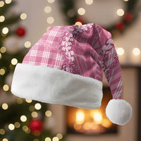 Pink Hawaii Palaka Cowboy Turtle Christmas Santa Hat Hawaiian Paniolo Puakenikeni Maile Lei DT05 Without Fur Pink - Polynesian Pride