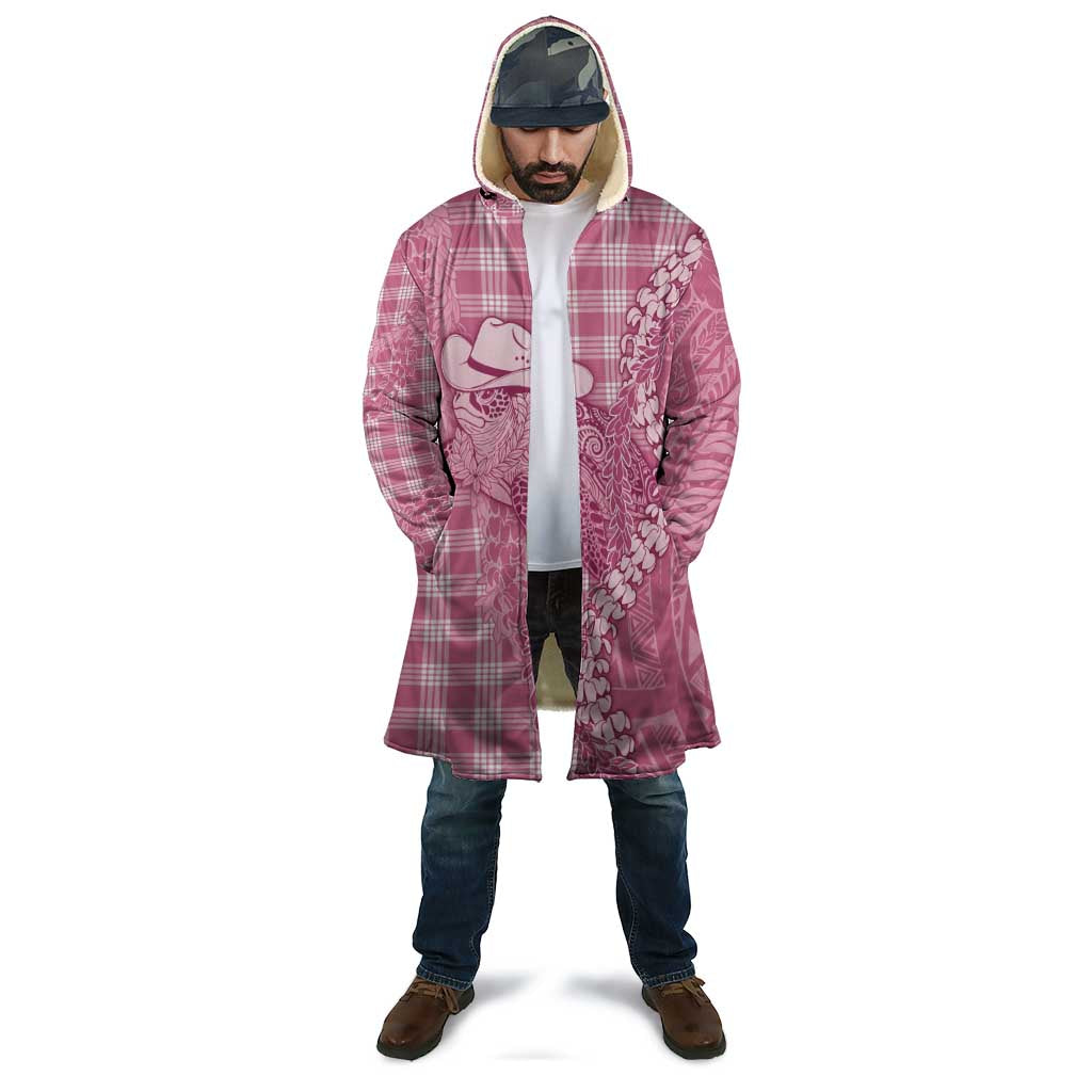 Pink Hawaii Palaka Cowboy Turtle Cloak Hawaiian Paniolo Puakenikeni Maile Lei DT05 - Polynesian Pride