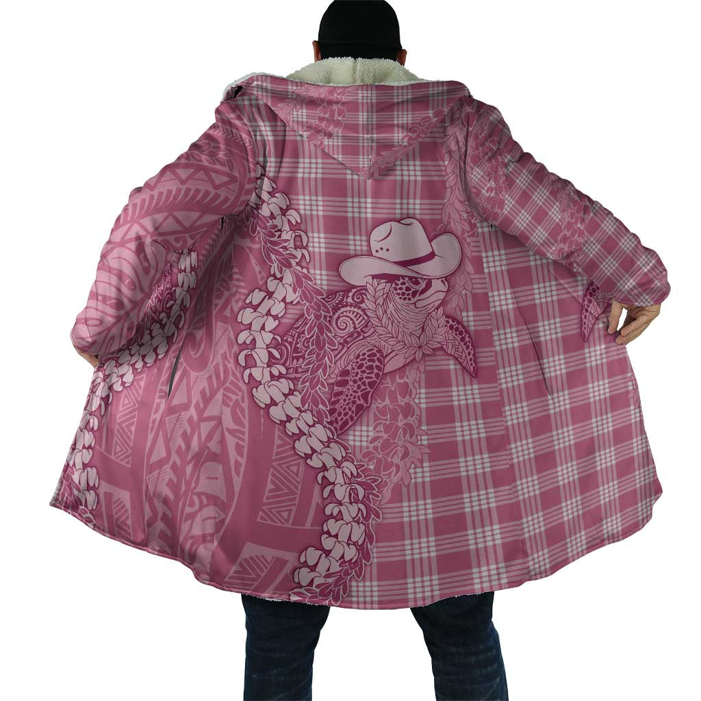 Pink Hawaii Palaka Cowboy Turtle Cloak Hawaiian Paniolo Puakenikeni Maile Lei DT05 - Polynesian Pride