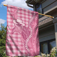 Pink Hawaii Palaka Cowboy Turtle Garden Flag Hawaiian Paniolo Puakenikeni Maile Lei DT05 - Polynesian Pride