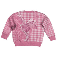 Pink Hawaii Palaka Cowboy Turtle Kid Ugly Christmas Sweater Hawaiian Paniolo Puakenikeni Maile Lei DT05 - Polynesian Pride