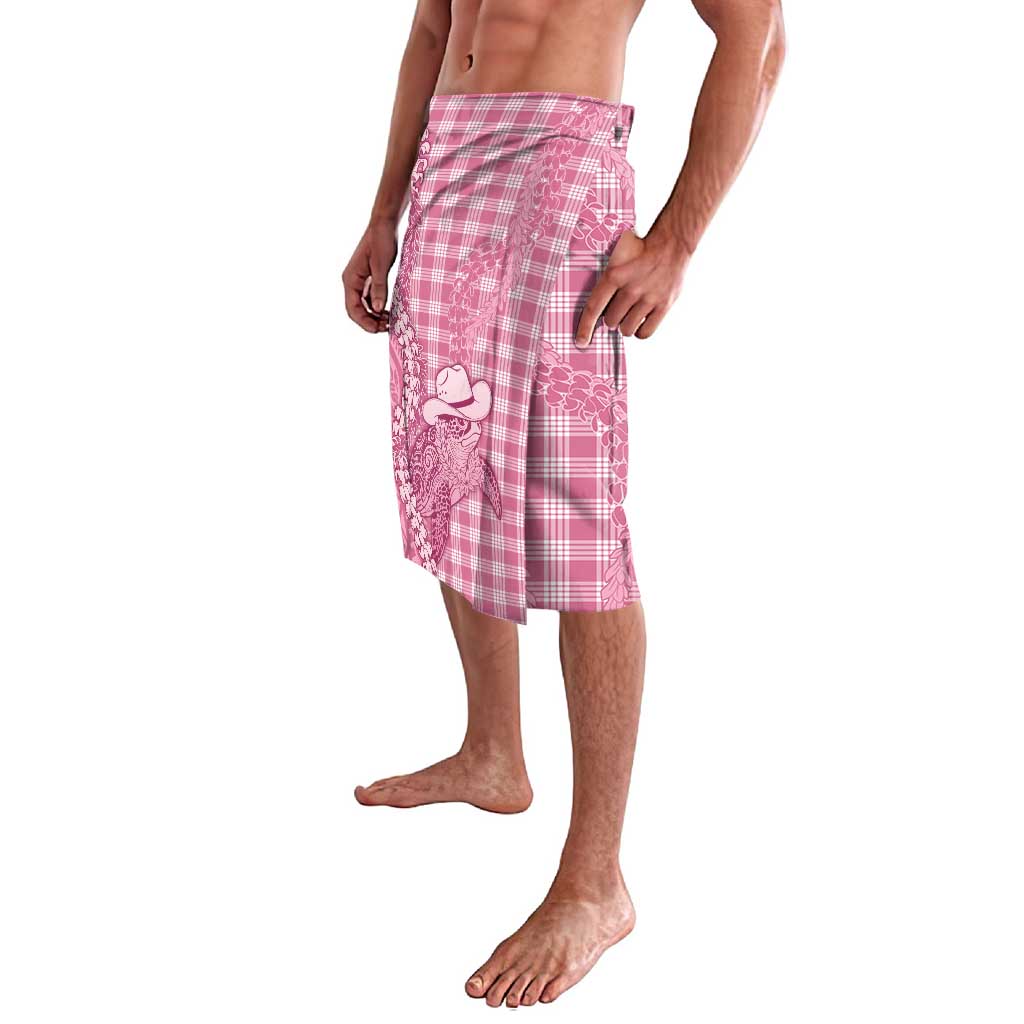 Pink Hawaii Palaka Cowboy Turtle Lavalava Hawaiian Paniolo Puakenikeni Maile Lei - Polynesian Pride