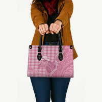 Pink Hawaii Palaka Cowboy Turtle Leather Bag Hawaiian Paniolo Puakenikeni Maile Lei DT05 - Polynesian Pride