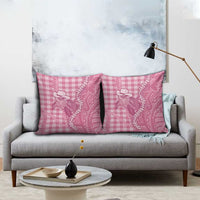 Pink Hawaii Palaka Cowboy Turtle Pillow Cover Hawaiian Paniolo Puakenikeni Maile Lei DT05 - Polynesian Pride