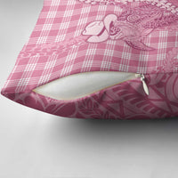 Pink Hawaii Palaka Cowboy Turtle Pillow Cover Hawaiian Paniolo Puakenikeni Maile Lei DT05 - Polynesian Pride