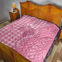 Pink Hawaii Palaka Cowboy Turtle Quilt Hawaiian Paniolo Puakenikeni Maile Lei DT05 - Polynesian Pride