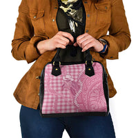 Pink Hawaii Palaka Cowboy Turtle Shoulder Handbag Hawaiian Paniolo Puakenikeni Maile Lei DT05 - Polynesian Pride