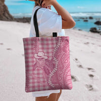 Pink Hawaii Palaka Cowboy Turtle Tote Bag Hawaiian Paniolo Puakenikeni Maile Lei DT05 - Polynesian Pride