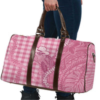 Pink Hawaii Palaka Cowboy Turtle Travel Bag Hawaiian Paniolo Puakenikeni Maile Lei DT05 - Polynesian Pride