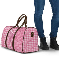 Pink Hawaii Palaka Cowboy Turtle Travel Bag Hawaiian Paniolo Puakenikeni Maile Lei DT05 - Polynesian Pride