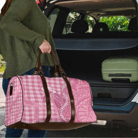 Pink Hawaii Palaka Cowboy Turtle Travel Bag Hawaiian Paniolo Puakenikeni Maile Lei DT05 - Polynesian Pride