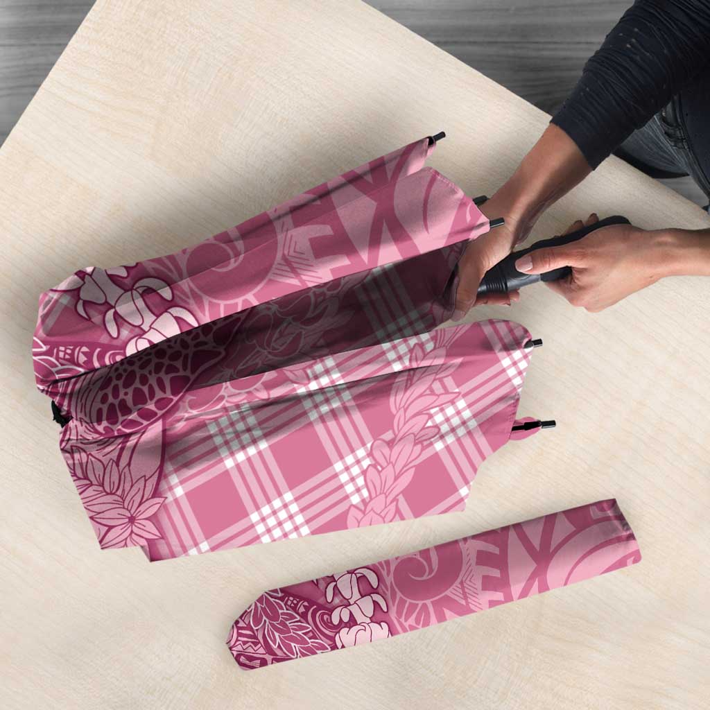 Pink Hawaii Palaka Cowboy Turtle Umbrella Hawaiian Paniolo Puakenikeni Maile Lei DT05 - Polynesian Pride