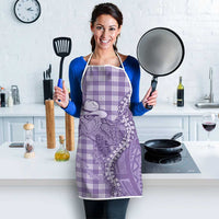 Purple Hawaii Palaka Cowboy Turtle Apron Hawaiian Paniolo Puakenikeni Maile Lei DT05 - Polynesian Pride