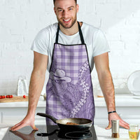 Purple Hawaii Palaka Cowboy Turtle Apron Hawaiian Paniolo Puakenikeni Maile Lei DT05 - Polynesian Pride