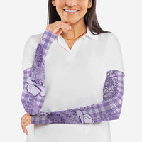 Purple Hawaii Palaka Cowboy Turtle Arm Sleeves Hawaiian Paniolo Puakenikeni Maile Lei DT05 - Polynesian Pride