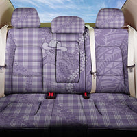Purple Hawaii Palaka Cowboy Turtle Back Car Seat Cover Hawaiian Paniolo Puakenikeni Maile Lei DT05 One Size Purple - Polynesian Pride