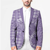 Purple Hawaii Palaka Cowboy Turtle Blazer Hawaiian Paniolo Puakenikeni Maile Lei DT05 - Polynesian Pride