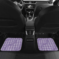 Purple Hawaii Palaka Cowboy Turtle Car Mats Hawaiian Paniolo Puakenikeni Maile Lei DT05 Set 2pcs - Back Purple - Polynesian Pride