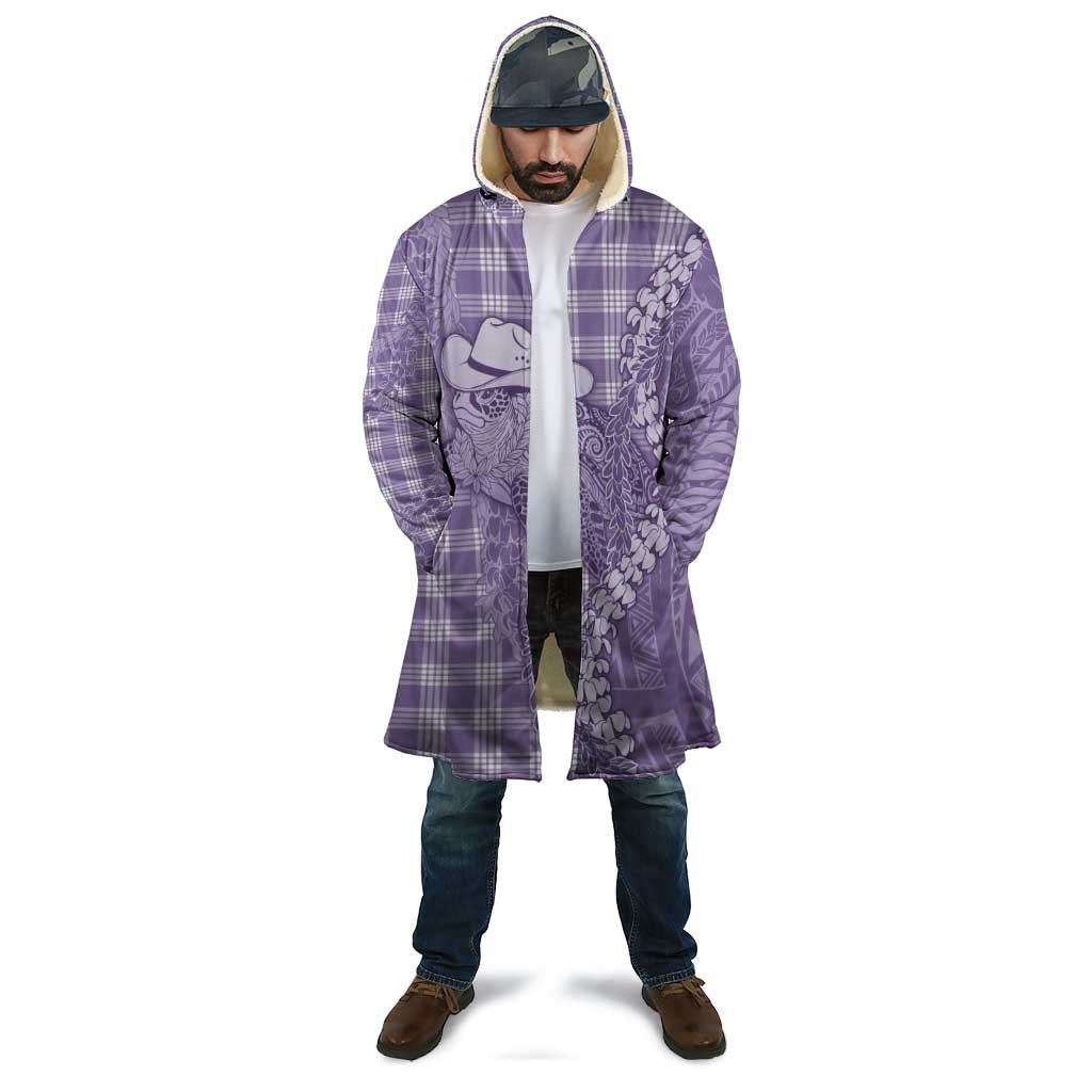 Purple Hawaii Palaka Cowboy Turtle Cloak Hawaiian Paniolo Puakenikeni Maile Lei DT05 - Polynesian Pride