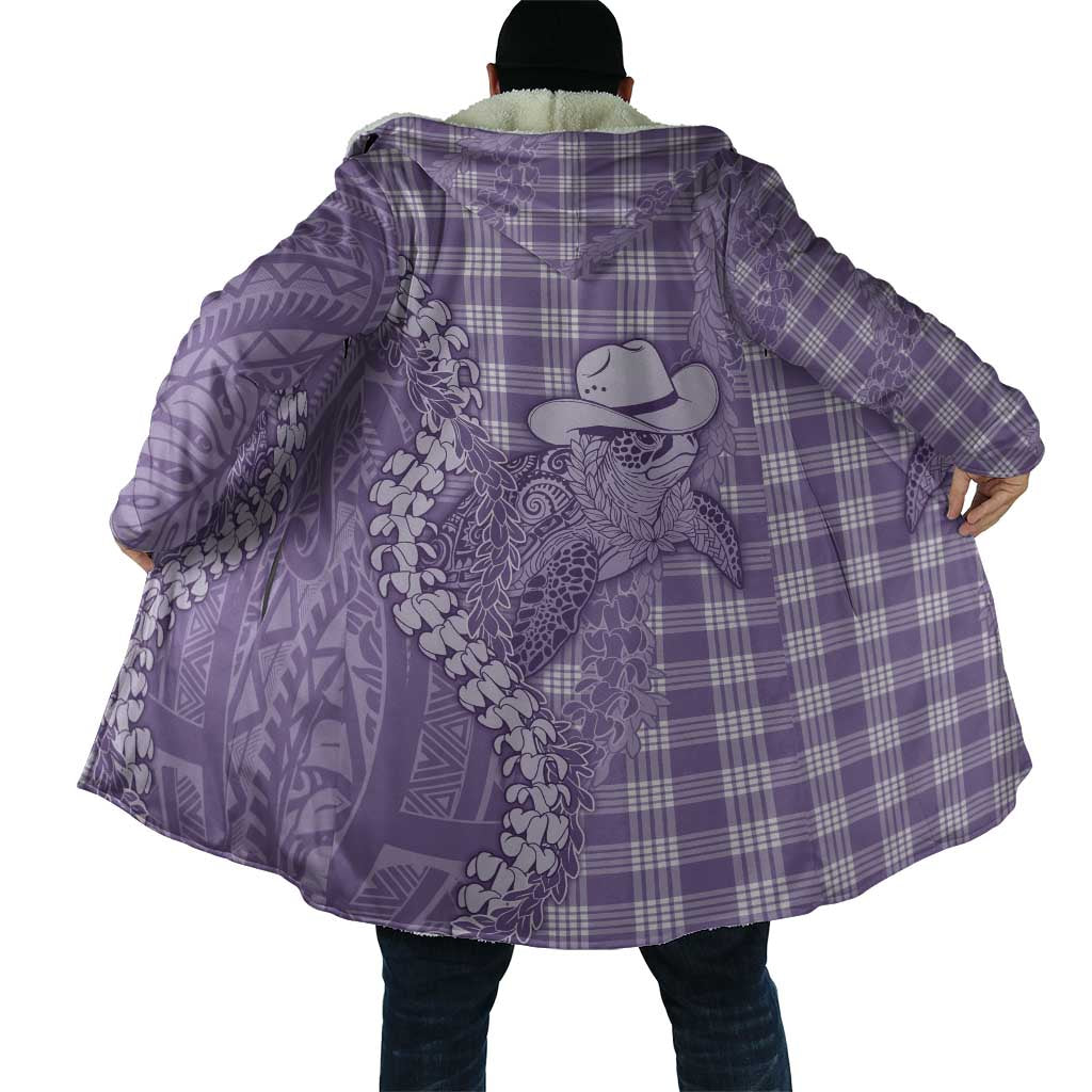 Purple Hawaii Palaka Cowboy Turtle Cloak Hawaiian Paniolo Puakenikeni Maile Lei DT05 - Polynesian Pride