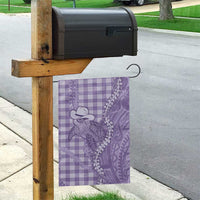 Purple Hawaii Palaka Cowboy Turtle Garden Flag Hawaiian Paniolo Puakenikeni Maile Lei DT05 - Polynesian Pride