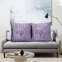 Purple Hawaii Palaka Cowboy Turtle Pillow Cover Hawaiian Paniolo Puakenikeni Maile Lei DT05 - Polynesian Pride