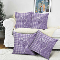 Purple Hawaii Palaka Cowboy Turtle Pillow Cover Hawaiian Paniolo Puakenikeni Maile Lei DT05 - Polynesian Pride