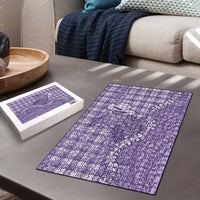 Purple Hawaii Palaka Cowboy Turtle Puzzle Hawaiian Paniolo Puakenikeni Maile Lei DT05 - Polynesian Pride