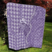Purple Hawaii Palaka Cowboy Turtle Quilt Hawaiian Paniolo Puakenikeni Maile Lei DT05 - Polynesian Pride