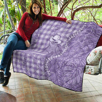 Purple Hawaii Palaka Cowboy Turtle Quilt Hawaiian Paniolo Puakenikeni Maile Lei DT05 - Polynesian Pride