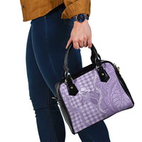 Purple Hawaii Palaka Cowboy Turtle Shoulder Handbag Hawaiian Paniolo Puakenikeni Maile Lei DT05 - Polynesian Pride