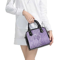 Purple Hawaii Palaka Cowboy Turtle Shoulder Handbag Hawaiian Paniolo Puakenikeni Maile Lei DT05 - Polynesian Pride