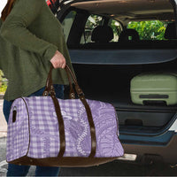 Purple Hawaii Palaka Cowboy Turtle Travel Bag Hawaiian Paniolo Puakenikeni Maile Lei DT05 - Polynesian Pride