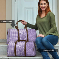 Purple Hawaii Palaka Cowboy Turtle Travel Bag Hawaiian Paniolo Puakenikeni Maile Lei DT05 - Polynesian Pride