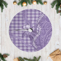 Purple Hawaii Palaka Cowboy Turtle Tree Skirt Hawaiian Paniolo Puakenikeni Maile Lei DT05 Casual Purple - Polynesian Pride