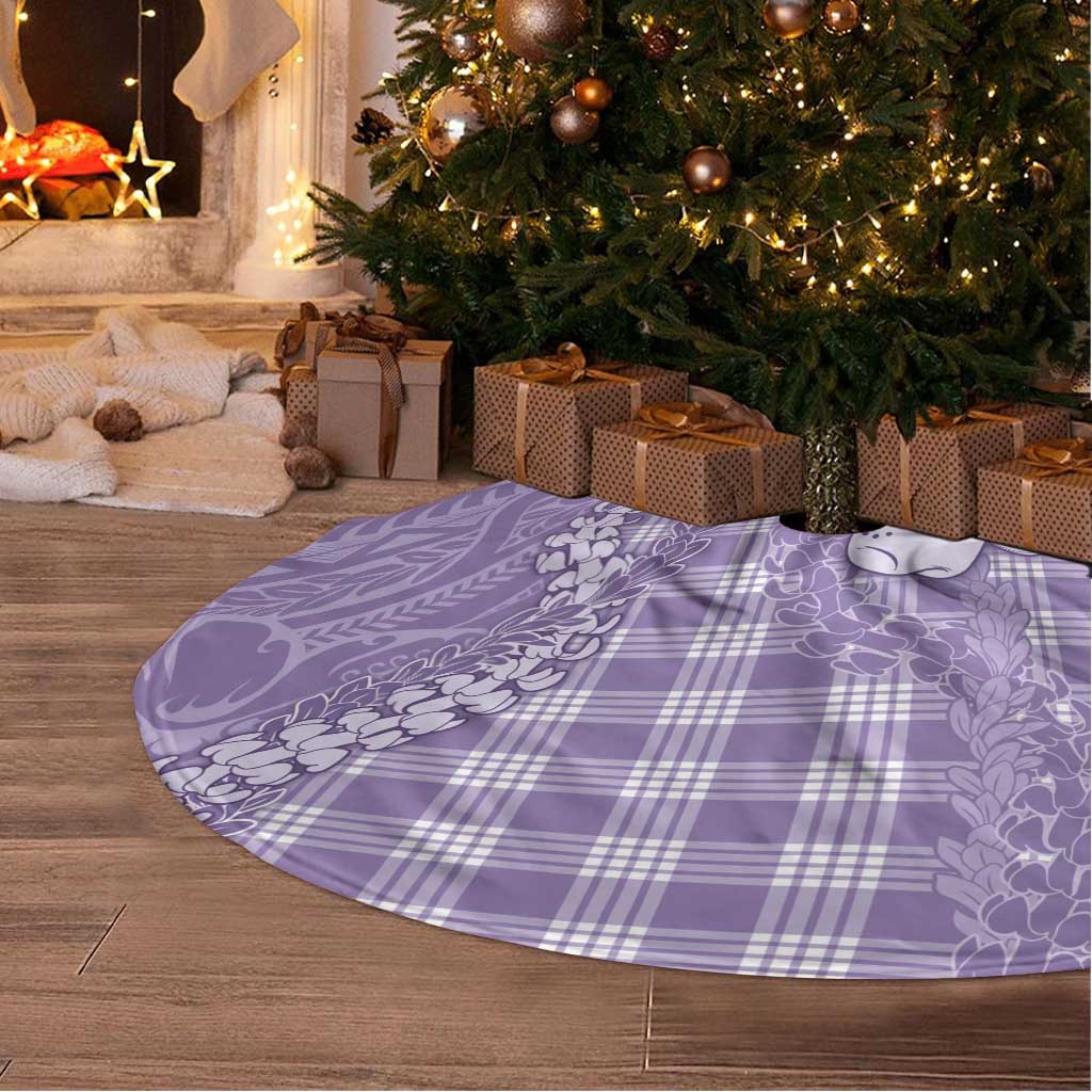 Purple Hawaii Palaka Cowboy Turtle Tree Skirt Hawaiian Paniolo Puakenikeni Maile Lei DT05 - Polynesian Pride